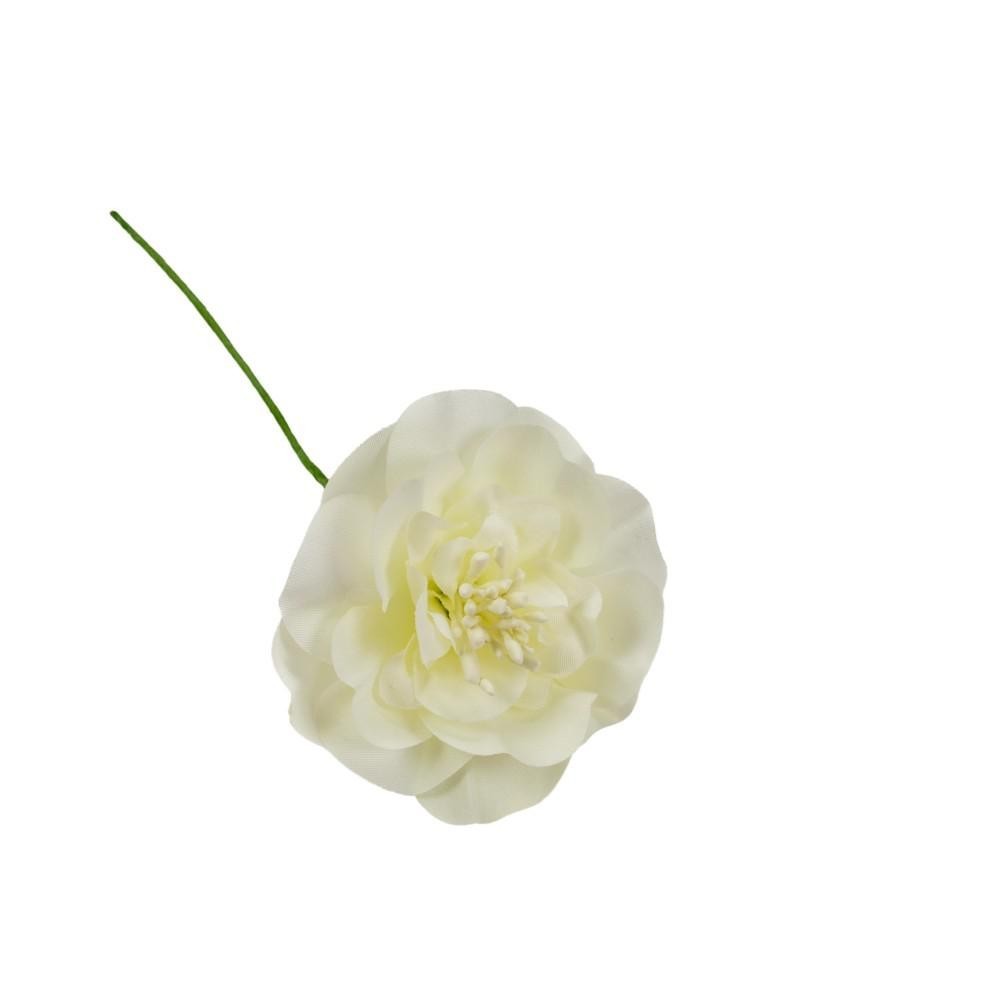 FIORE PETALI TONDI T.5CM. PANNA